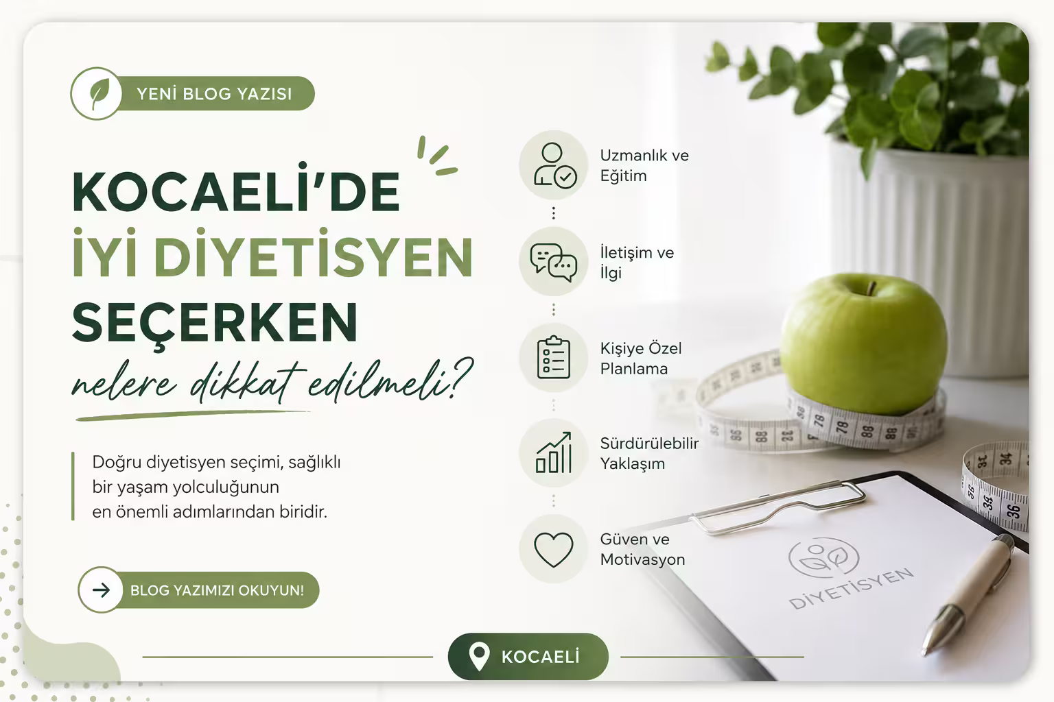 Kocaeli'de Diyetisyen Seçerken Dikkat Edilmesi Gerekenler